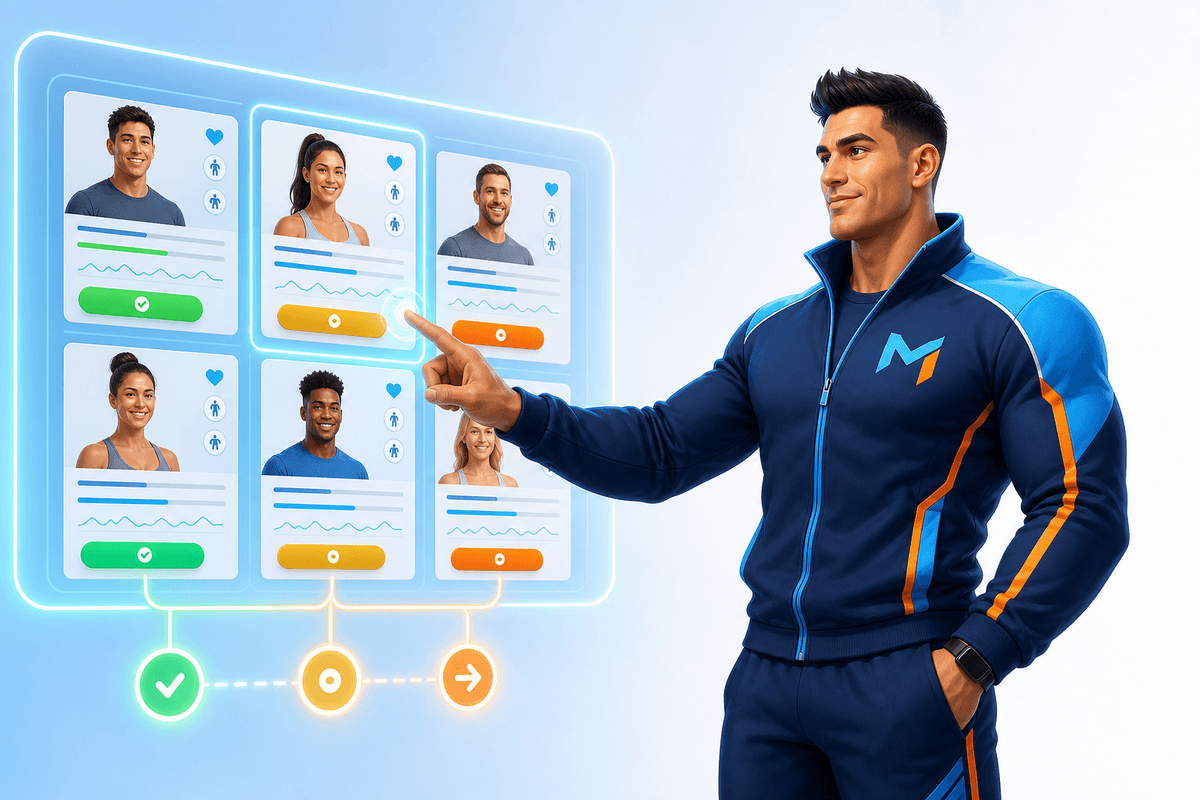 Max Muscles reviewing six client examples and routing each case
